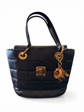 Vintage MCM Small Quilted Leather Tote